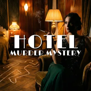 Hotel: Murder Mystery escape room artwork, Escape This Perth CBD