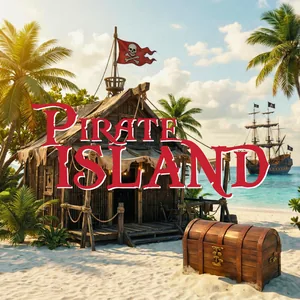 Pirate Island escape room artwork, Escape This Perth CBD